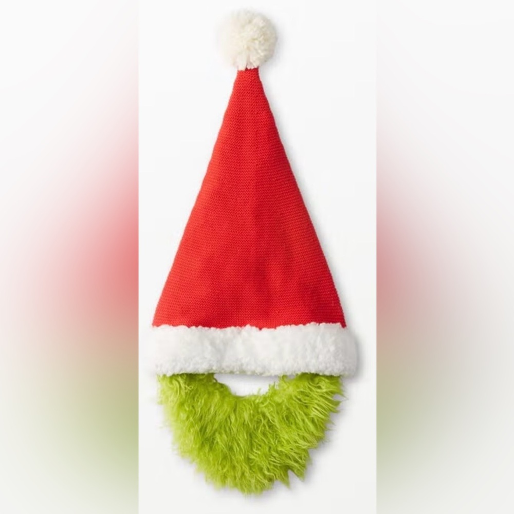 🖤NWOT HANNA ANDERSON KIDS GRINCH HAT WITH BEARD SIZE OS🖤